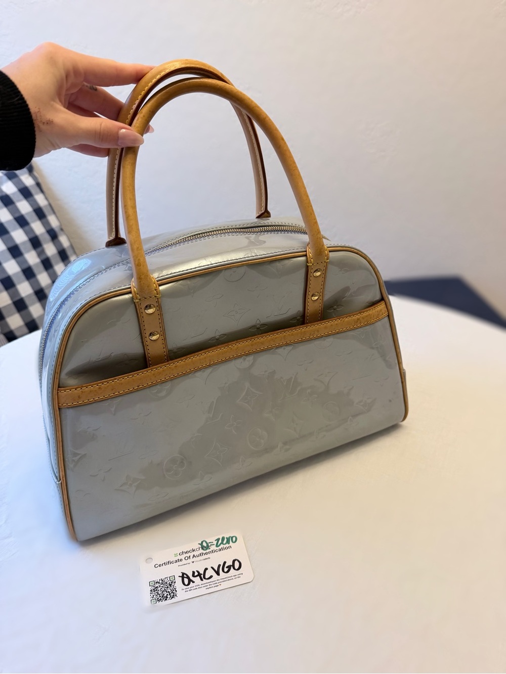 Louis Vuitton Murray Bowling Bag Pearl Blanc Vernis 2002
